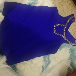 Blue tank top from charlotte russe